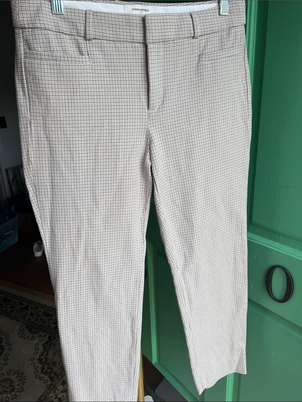 Banana Republic SLOAN Micro-Check Dress pant👖 Size 4P